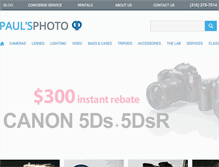 Tablet Screenshot of paulsphoto.com